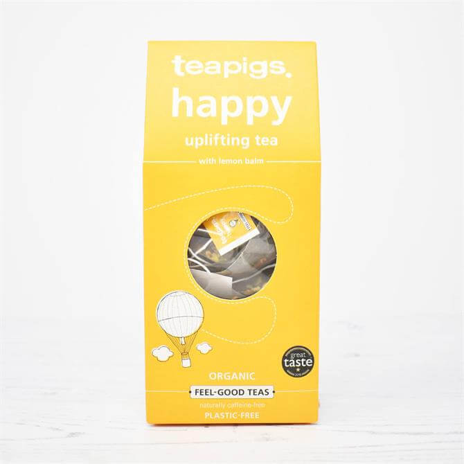 Teapigs 15 Biodegradable Happy Uplifting Tea with Lemon Balm 165g